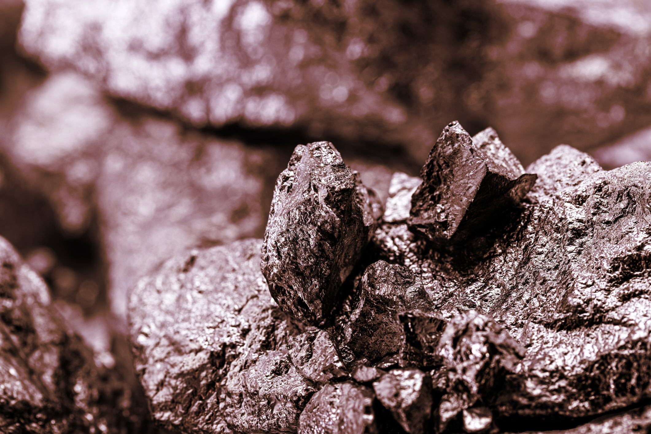 Copper Ore, Macro Photography, Ore Extraction Mine, Metal Used In The Production Of Conductive Material