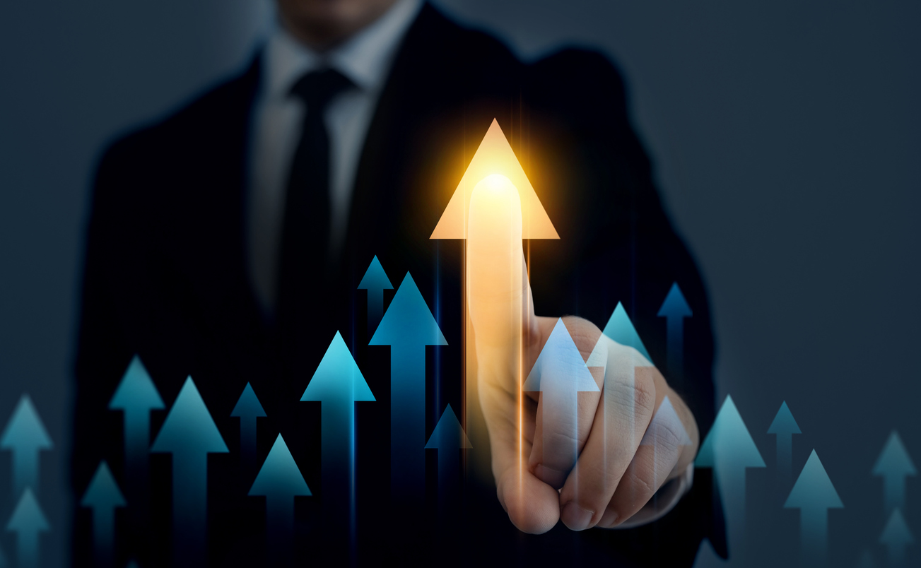 Analysis Finance Grow Graph And Market Investment. Financial Business Plan,earnings,sale And Strategy.