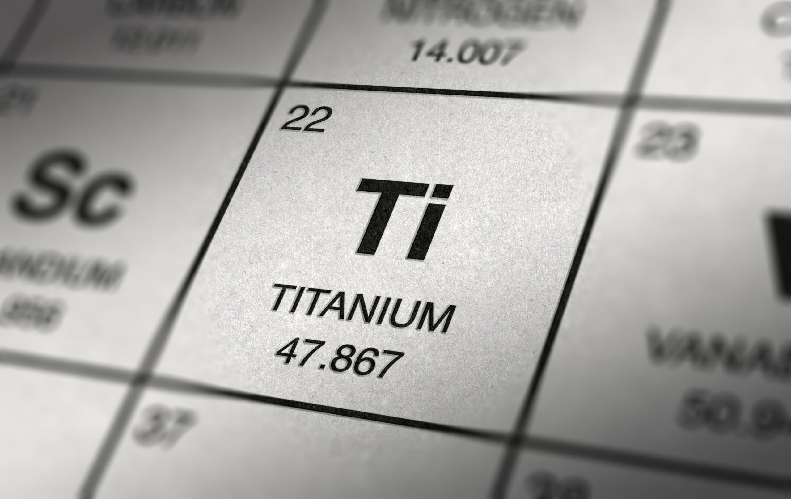 Titanium Element 22 Of The Periodic Table