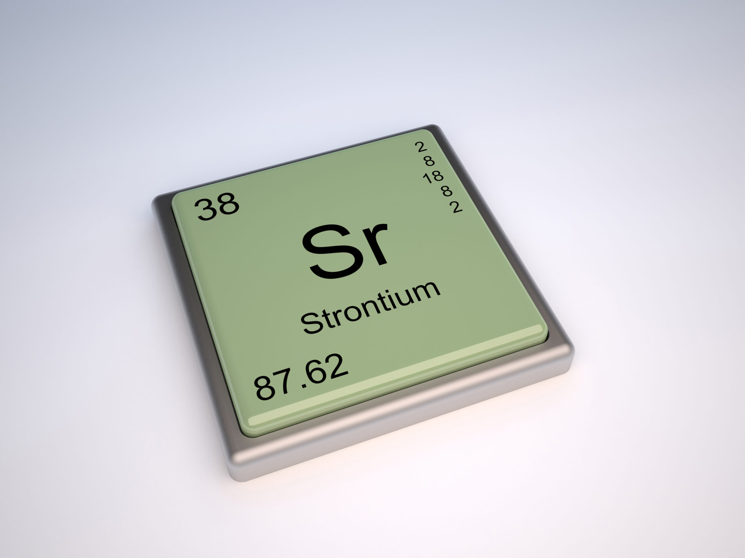 Strontium Chemical Element Of The Periodic Table With Symbol Sr